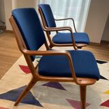 Armchairs 'AX' design Peter Hvidt & Orla Mølgaard-Nielsen - Edition Fritz Hansen