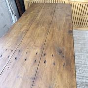 XXL trestle farm table 4m and its benches