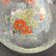 Enamelled glass service signed