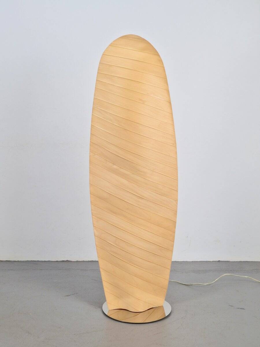 Modern Wooden Wing Floor Lamp from Gamma Delta Group SRL Padova, Italy, 1990s