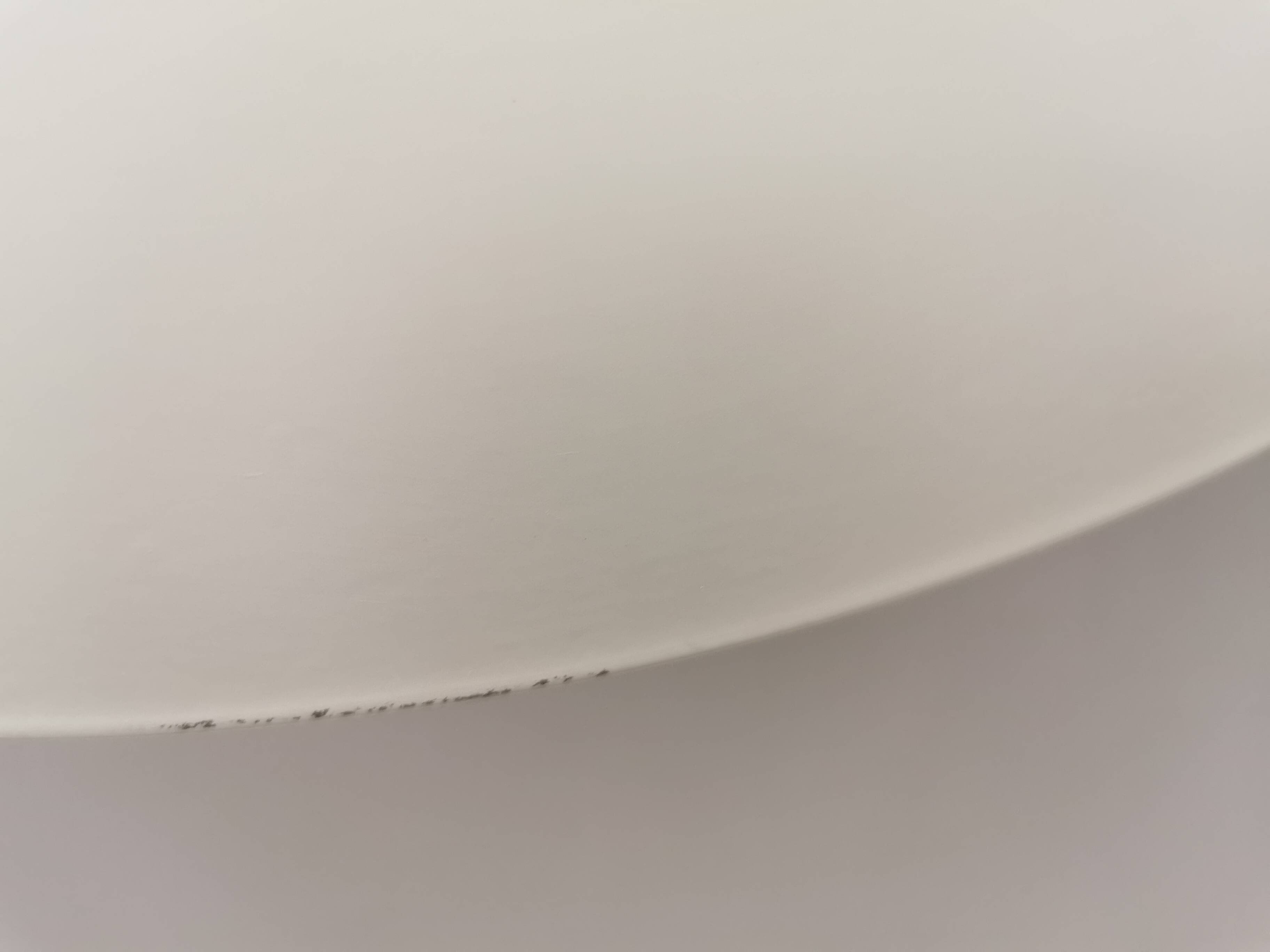 Vintage Fog & Mørup Semi Hanging Lamp, White Lacquered, Denmark 1970-80s