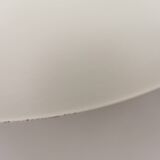 Vintage Fog & Mørup Semi Hanging Lamp, White Lacquered, Denmark 1970-80s