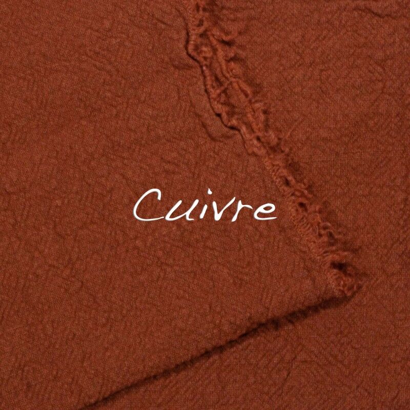 Copper raw linen tablecloth