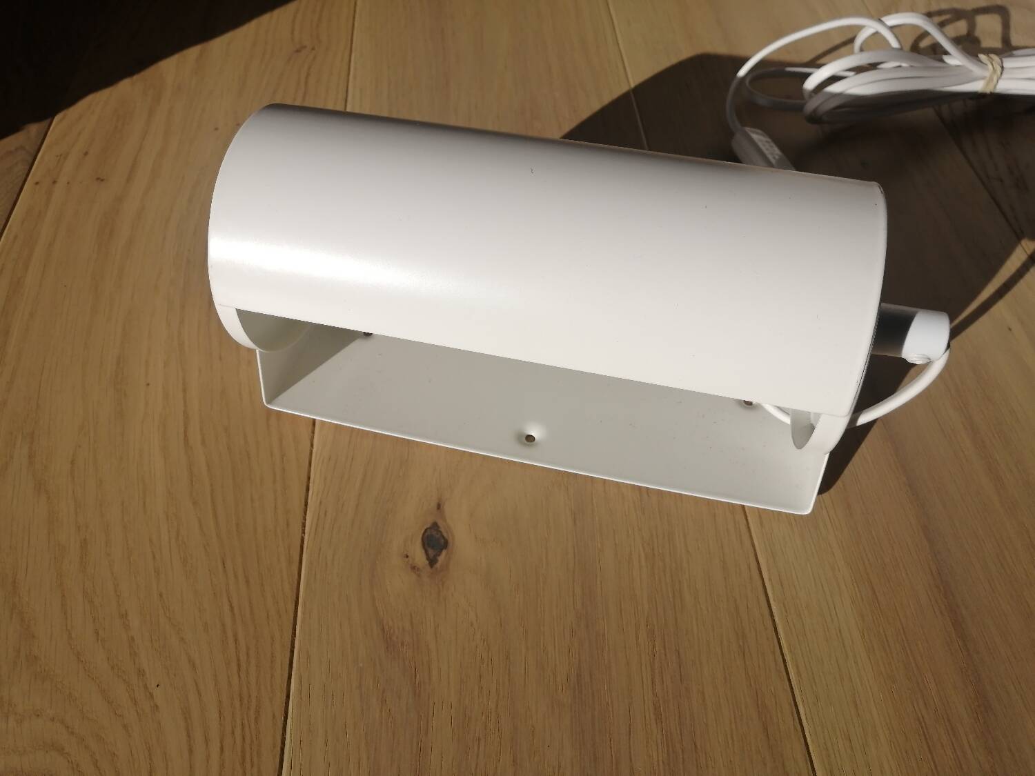 White metal wall lamp, Ikea 80s