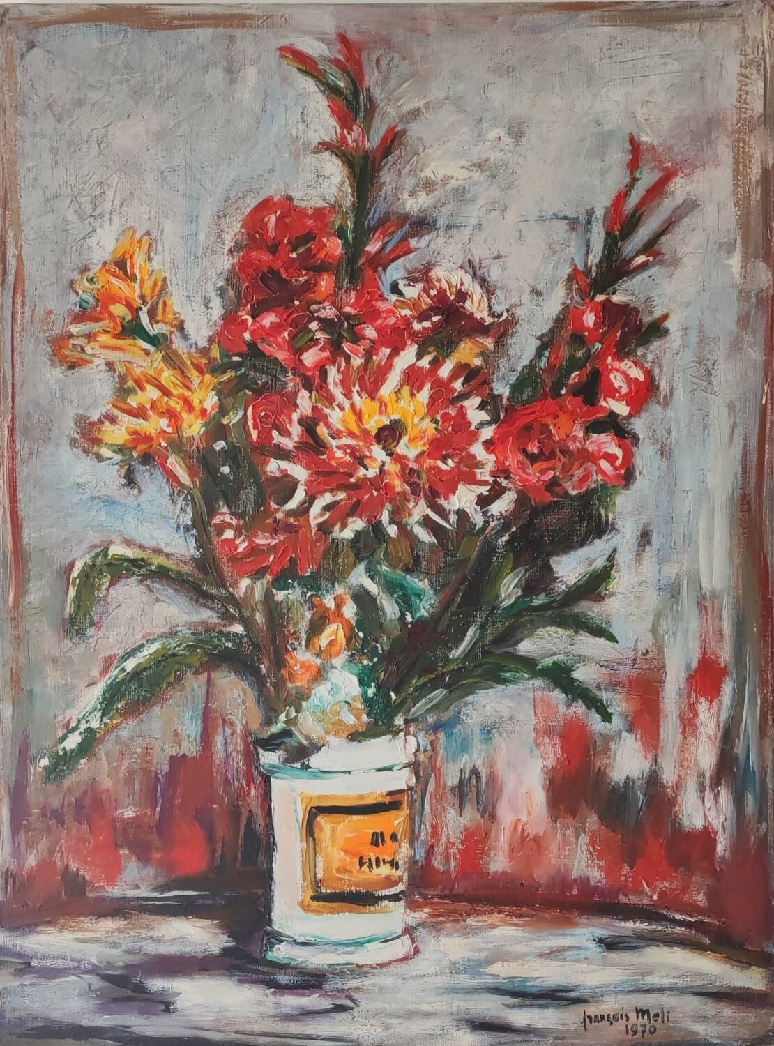 Oil on canvas signed