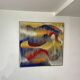 Textile sculpture-painting: The Dance of Colors