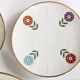 Set of 4 coasters + 1 plate, Winterling Bavaria porcelain, 1960s