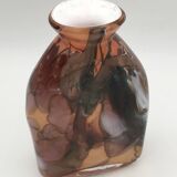 Daniel baroy blown glass vase, signed