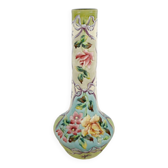 Important earthenware vase by Longchamp, Art Nouveau - 1900