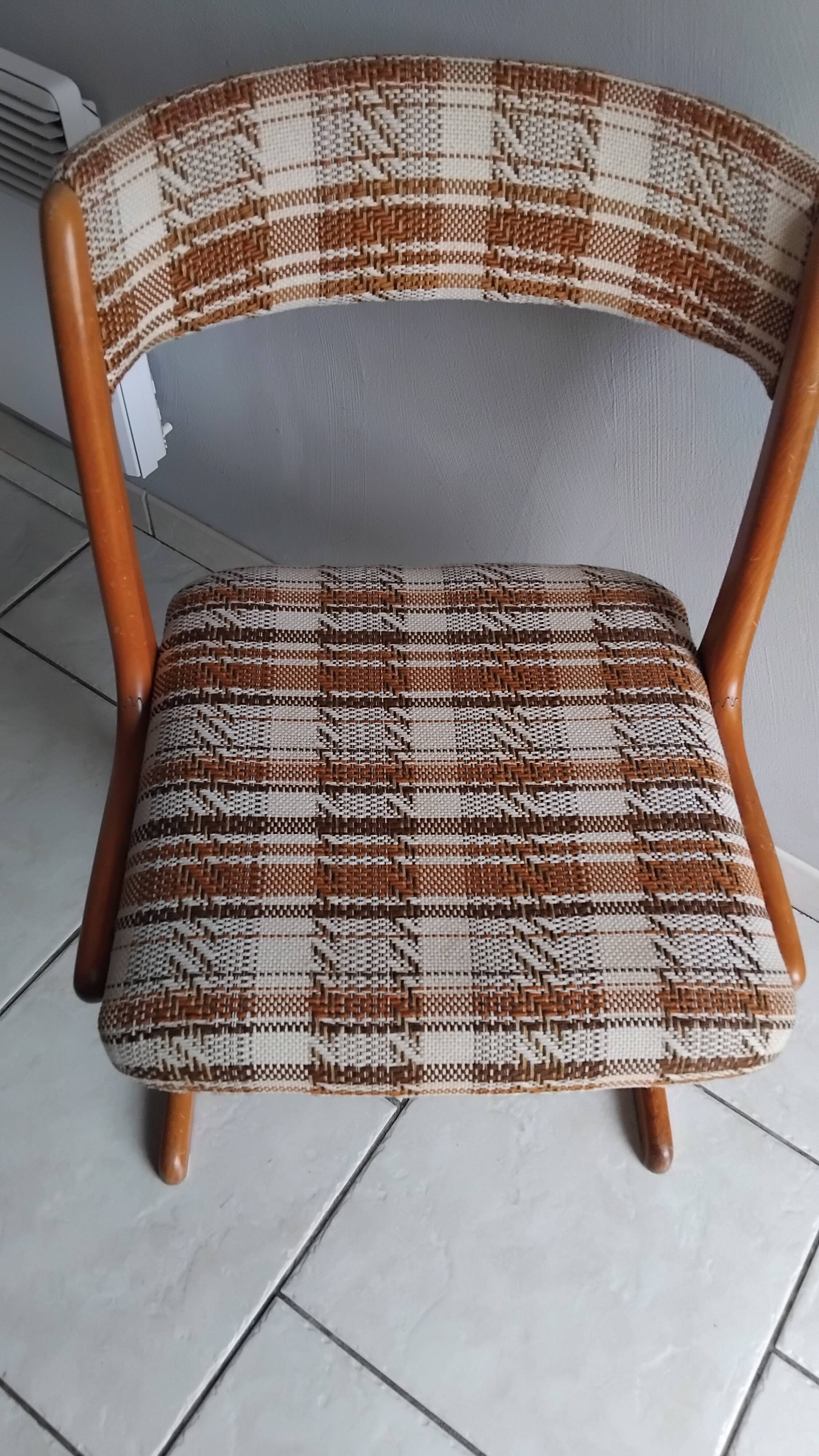 Chaise kangourou baumann vintage