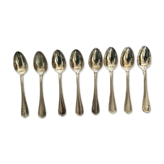 Set of 8 Christofle silver-plated teaspoons