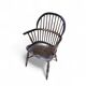 4 x Classic Georgian Bow and Stick Back Windsor Chair / Crinoline stretcher chairs