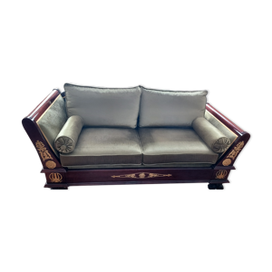 Banquette style empire - acajou
