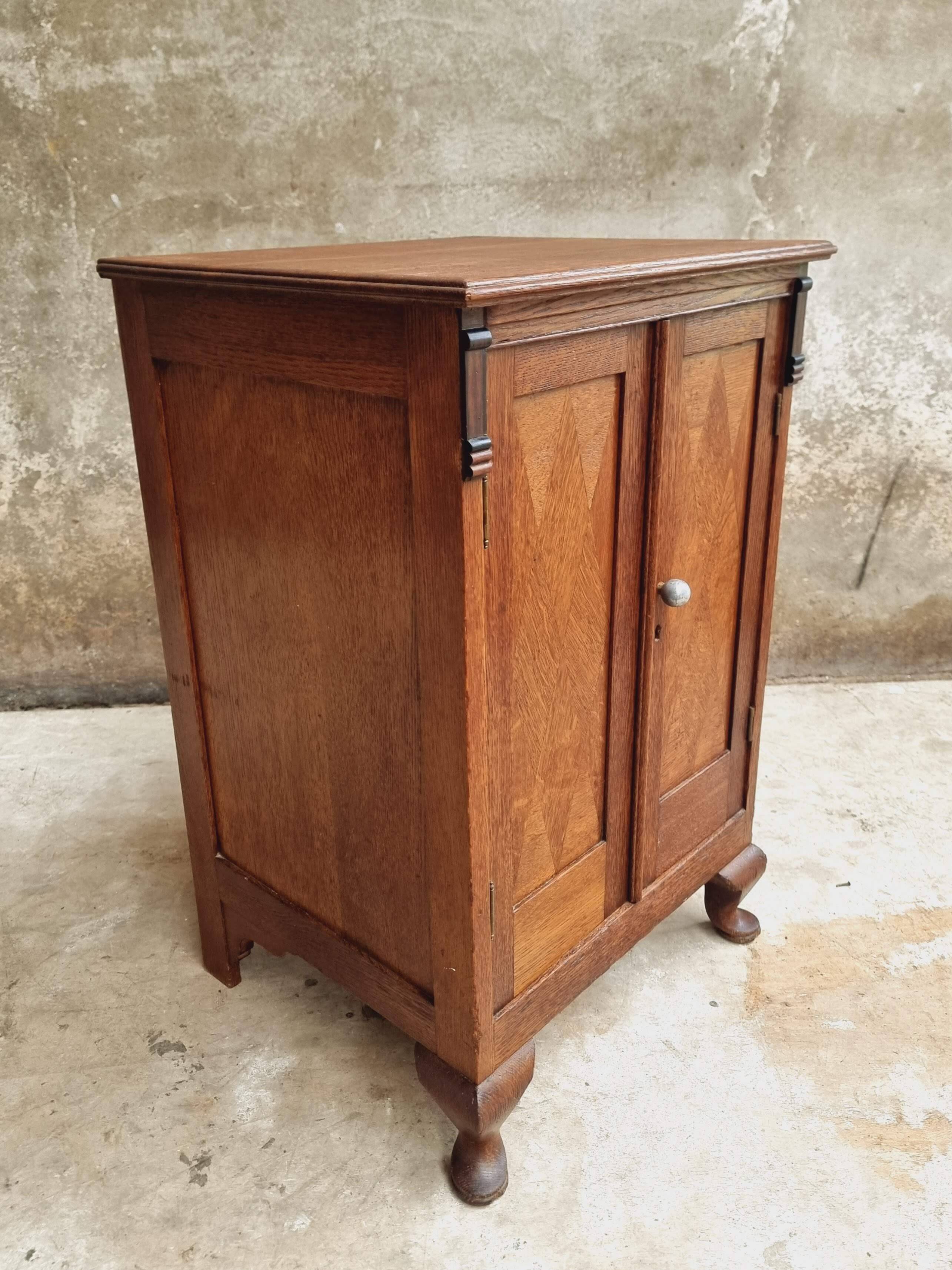Antique small cabinet sideboard oak