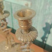 Bougeoirs anciens en bronze