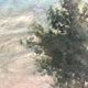 Mid 20th Century French Farmhouse Landscape Oil Painting on Board