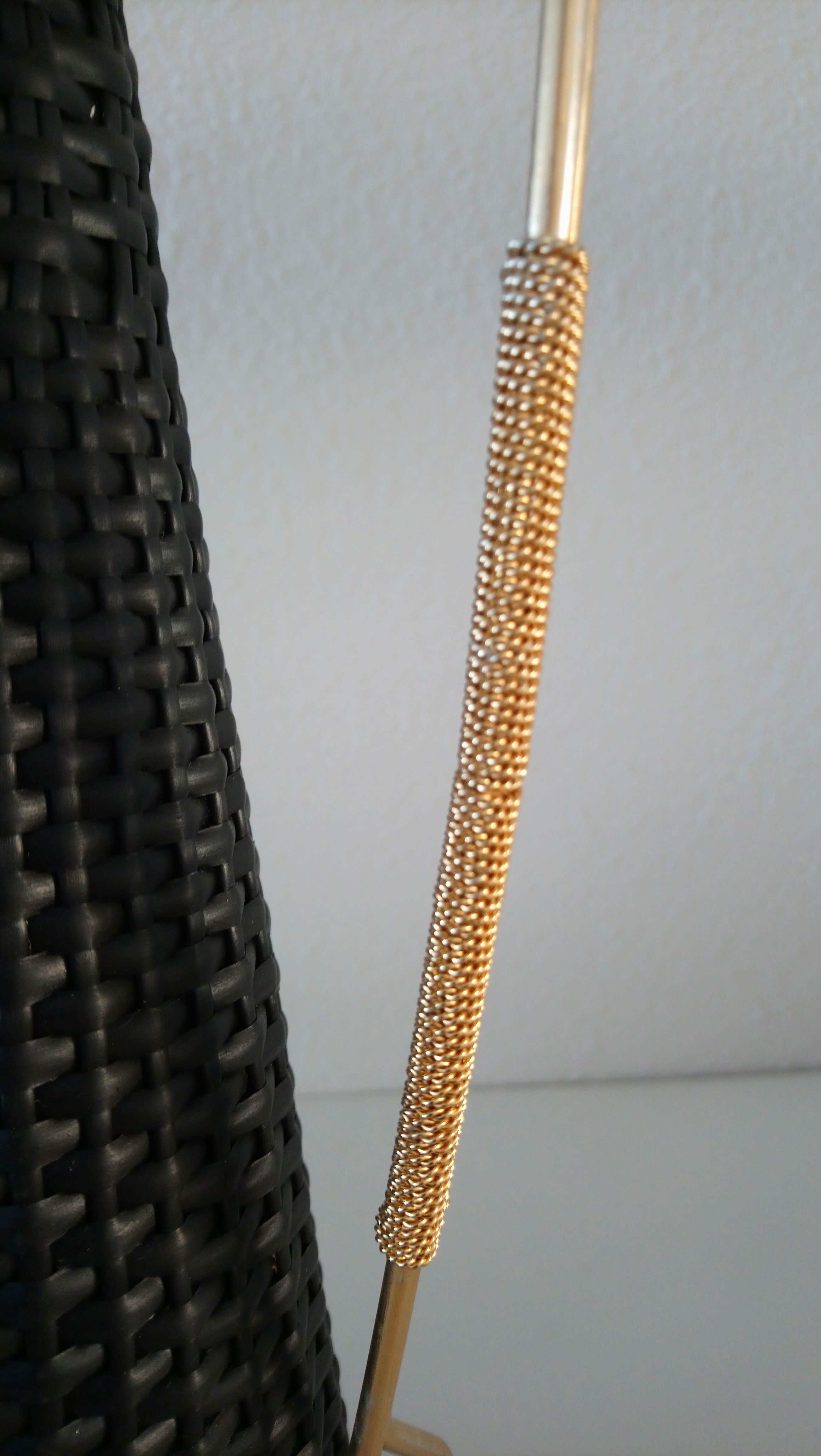 Bottle glass and black of the 1960s scoubidou