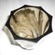 Vintage dark smoked glass vase