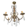 Bronze and crystal chandelier in the style of the Baguès house