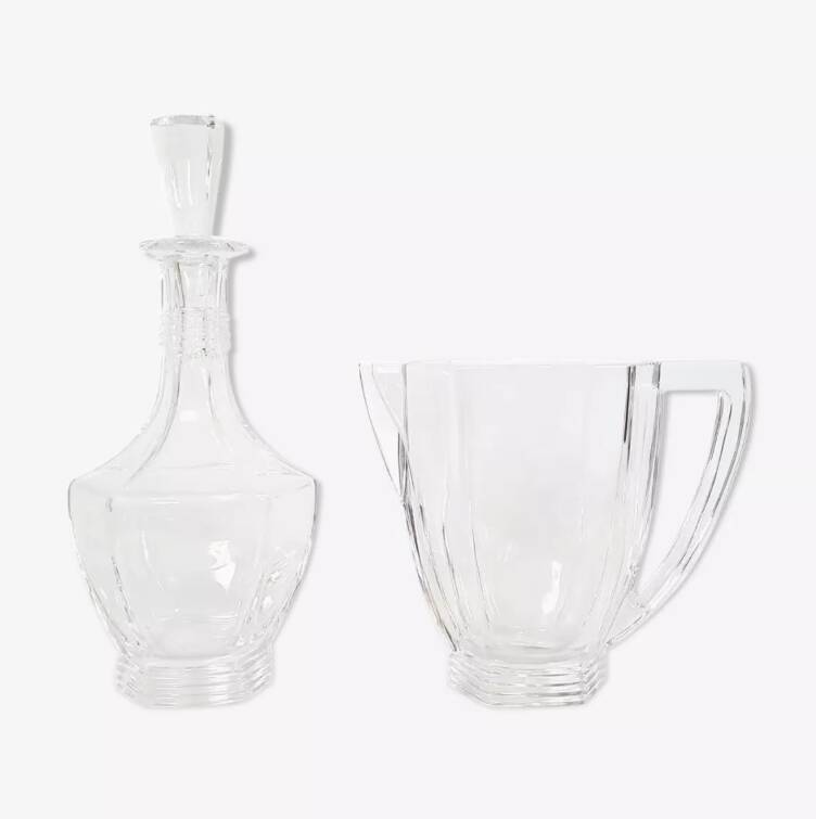 Dior bottle and carafe, 80s, 90