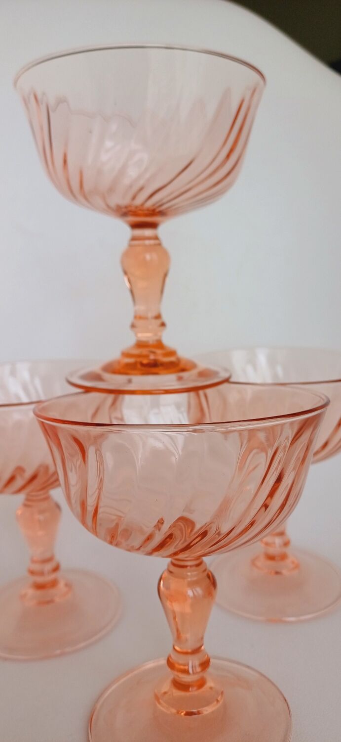 Rosaline champagne glasses