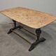 Mid-century modern coffee table in marble, brass, and wood, 1950s.