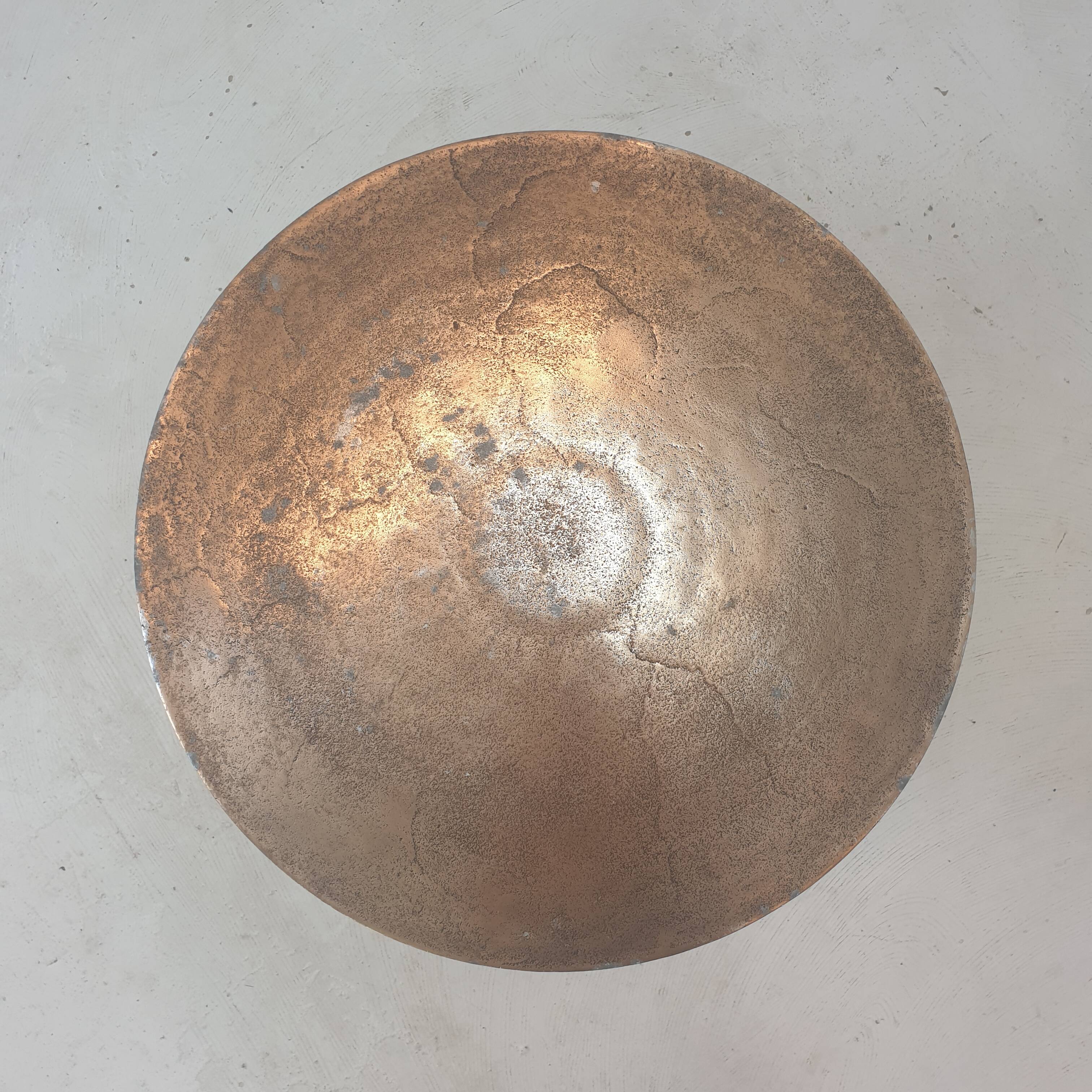 Round Metal Coffee or Side Table, 1970's