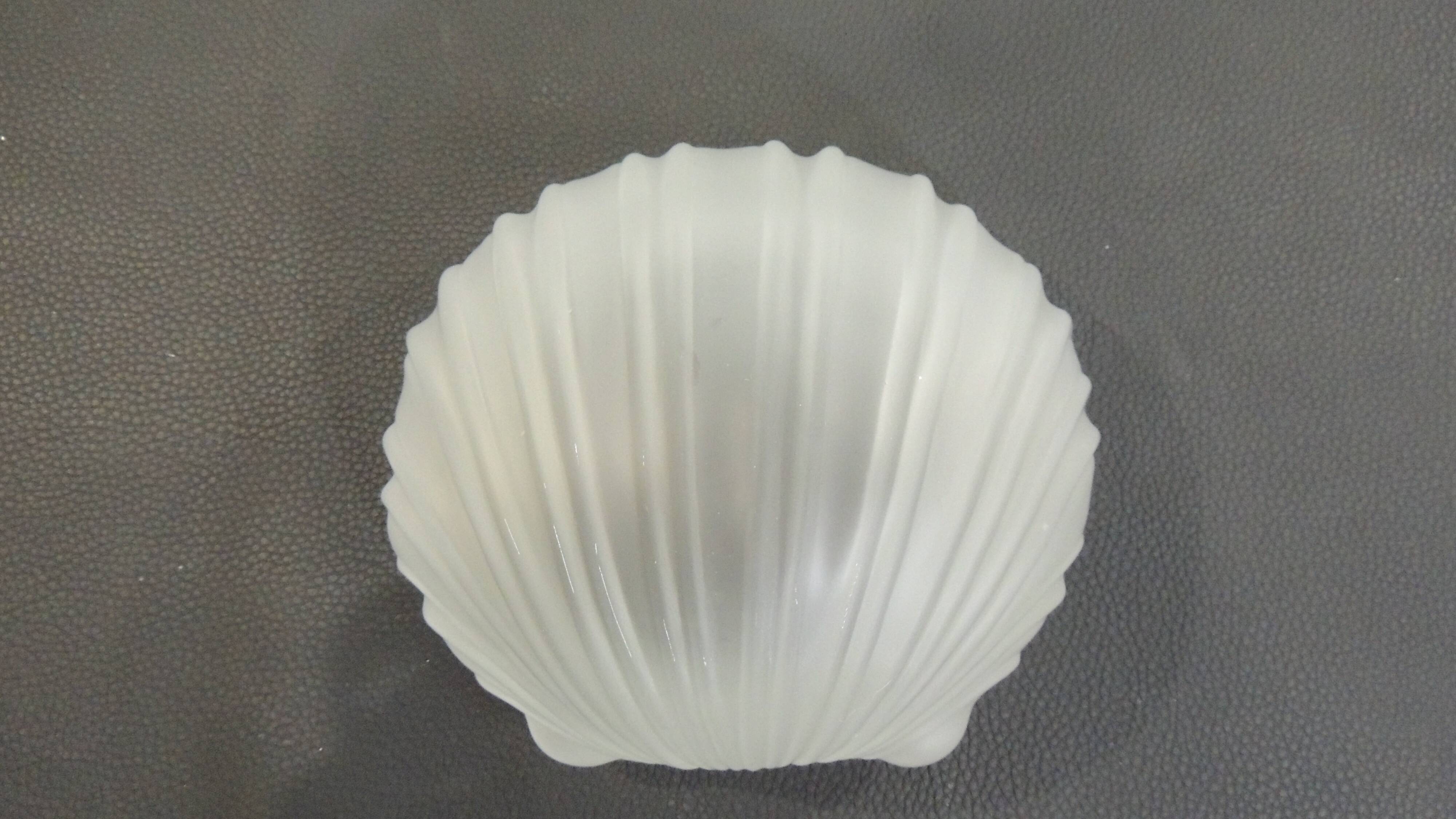 Vintage white opaline glass shell wall light – Ann wall lamp