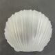 Vintage white opaline glass shell wall light – Ann wall lamp