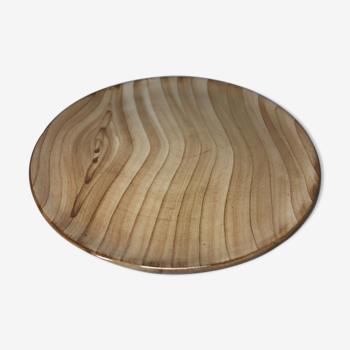 Plate Vintage Imitation wood Vallauris Grandjean Jourdan