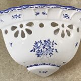 Moustiers ceramic angle sconce