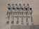 12 cuilleres a cafe metal argente orfevre Ercuis modele Dubarry