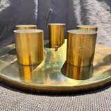 Minimalist 60s brass wall light with 5 sockets Beisl Leuchte, Germany