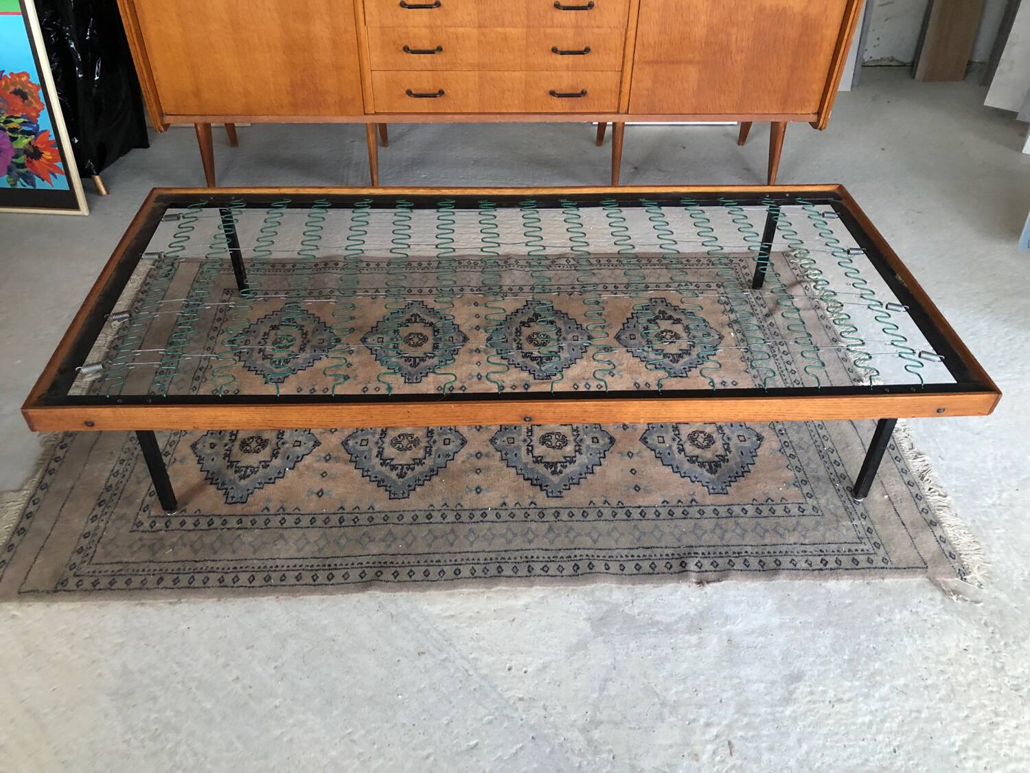 Set of 2 single beds Vintage 70s