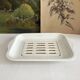 19th century Lunéville opaque ironstone earthenware asparagus dish