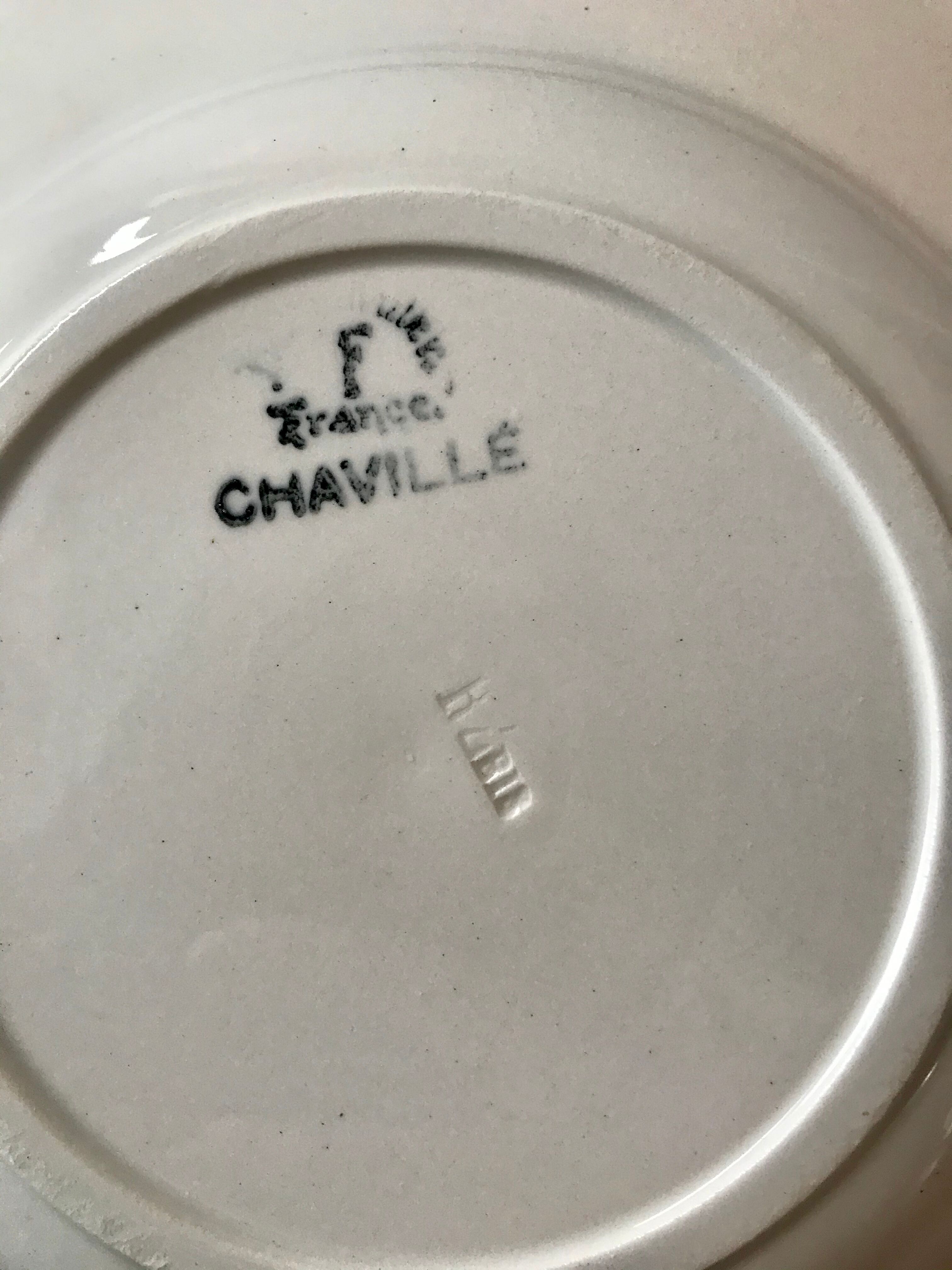 Lot of 6 hollow plates Badonvillier Granville
