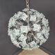 Mid-century glass sputnik chandelier, 1970s