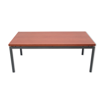 Table basse des années 1960 en teck et métal