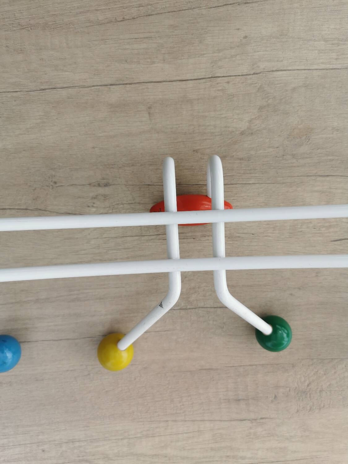 Large vintage coat rack in POP colors
