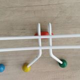Large vintage coat rack in POP colors