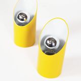 Original 1970's Pop art 'Obliqua' wall lamps by Ignazia Favata and Claudio Dini for Bieffeplast