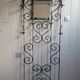 Wrought iron coat and hat rack, 1960s