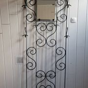 Wrought iron coat and hat rack, 1960s