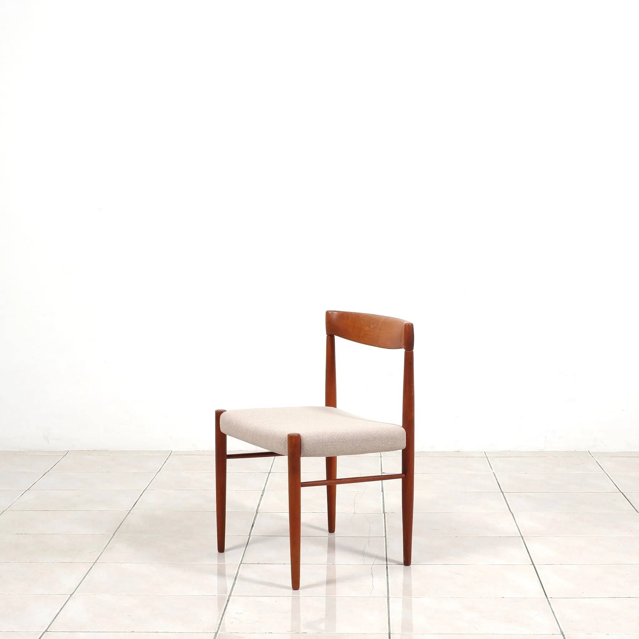 2 chaises de salle à manger en teck par HW Klein pour Bramin Mobler