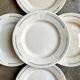 5 flat plates Gien in iron earth, service "Rivoli"