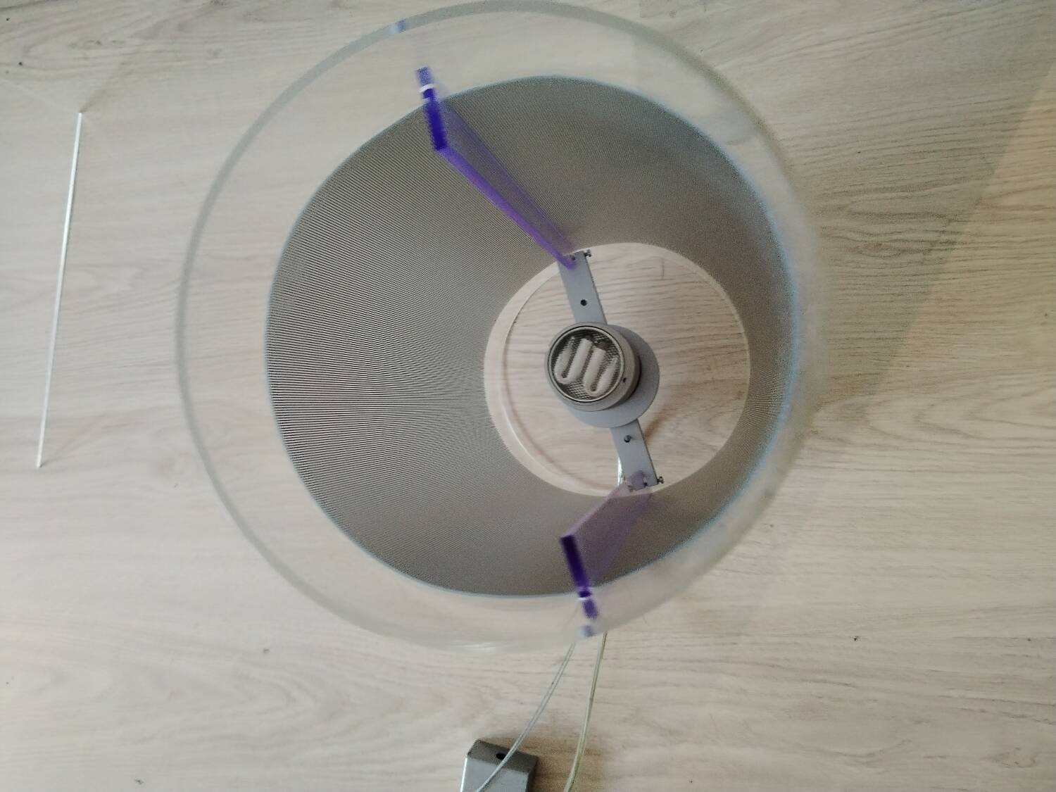 Designer plexiglass pendant light