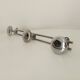 Vintage chrome wall coat rack from the 70s