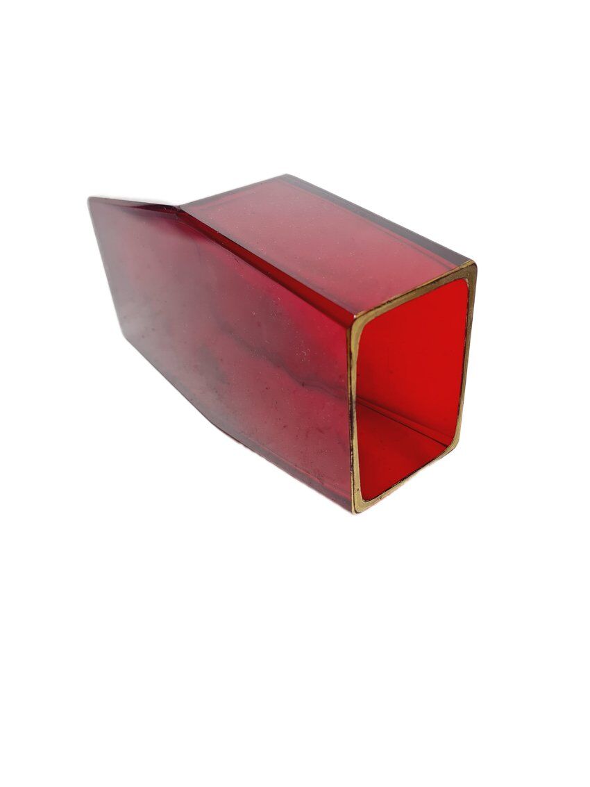 Art Deco glass vase by Joseph Hoffmann from Moser, Czechoslovakia, 1930s