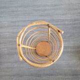 Vintage rattan umbrella door