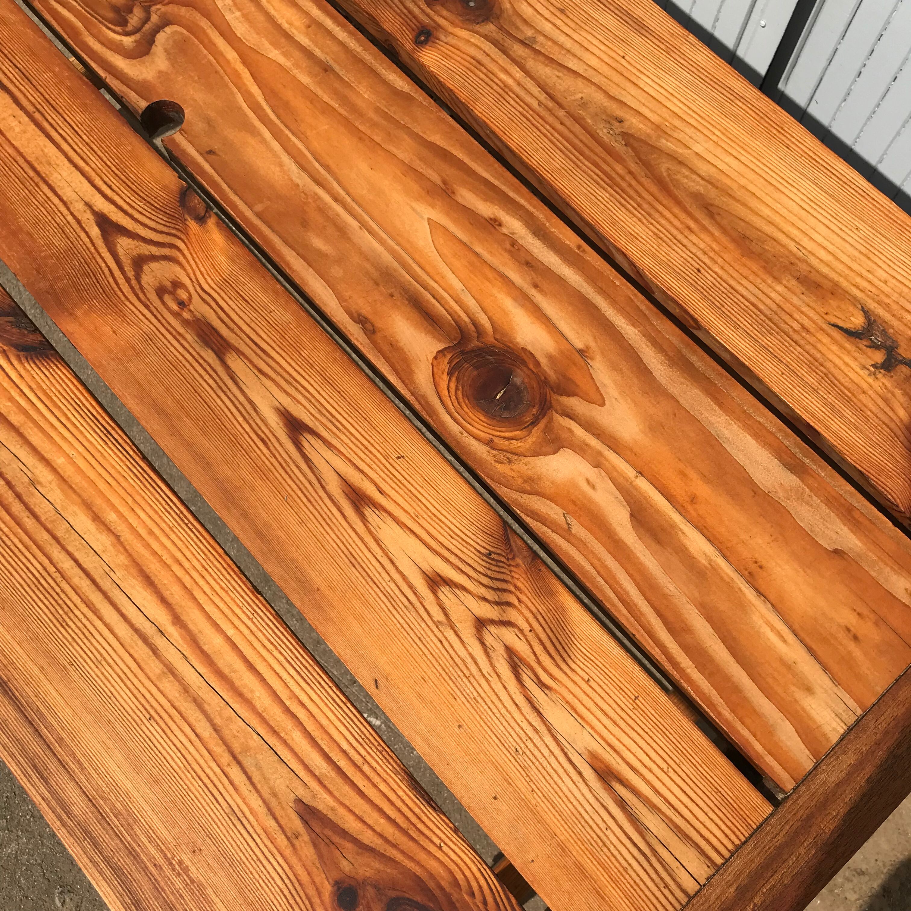 Pine garden table
